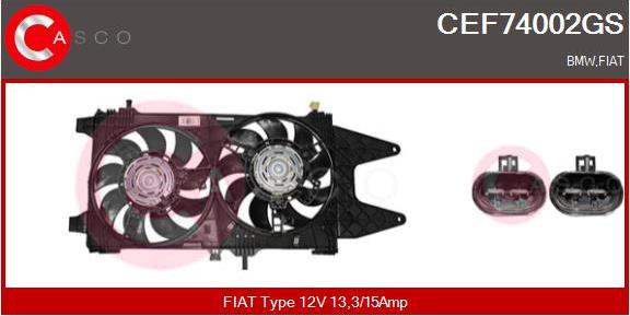 Casco CEF74002GS - Elettromotore, Ventola radiatore www.autoricambi360.it