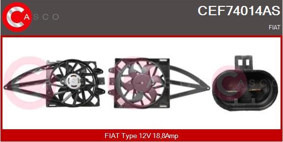 Casco CEF74014AS - Elettromotore, Ventola radiatore www.autoricambi360.it