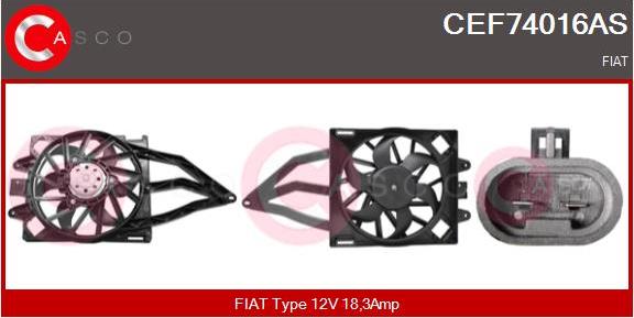 Casco CEF74016AS - Elettromotore, Ventola radiatore www.autoricambi360.it