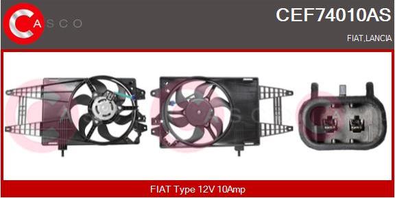 Casco CEF74010AS - Elettromotore, Ventola radiatore www.autoricambi360.it