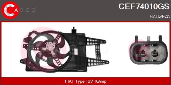 Casco CEF74010GS - Elettromotore, Ventola radiatore www.autoricambi360.it