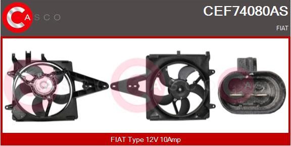 Casco CEF74080AS - Elettromotore, Ventola radiatore www.autoricambi360.it