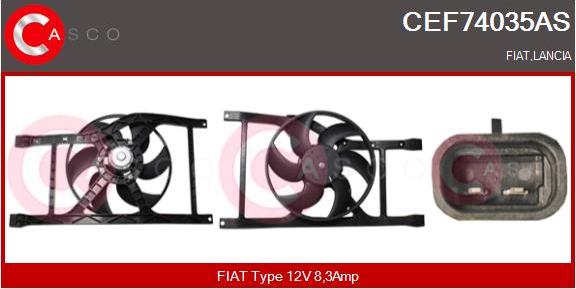 Casco CEF74035AS - Elettromotore, Ventola radiatore www.autoricambi360.it