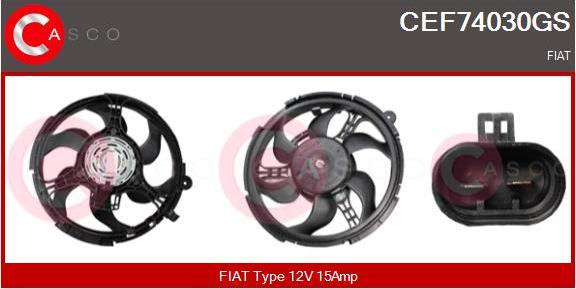 Casco CEF74030GS - Elettromotore, Ventola radiatore www.autoricambi360.it