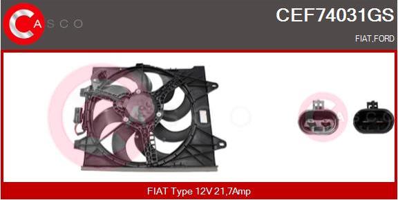 Casco CEF74031GS - Elettromotore, Ventola radiatore www.autoricambi360.it
