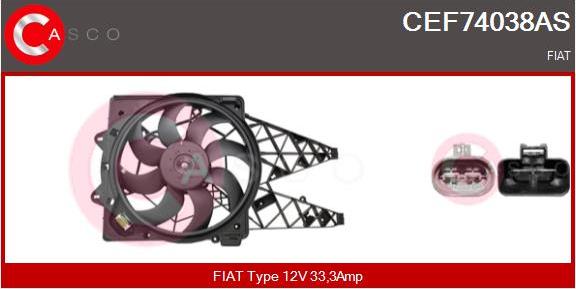 Casco CEF74038AS - Elettromotore, Ventola radiatore www.autoricambi360.it