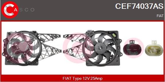Casco CEF74037AS - Elettromotore, Ventola radiatore www.autoricambi360.it