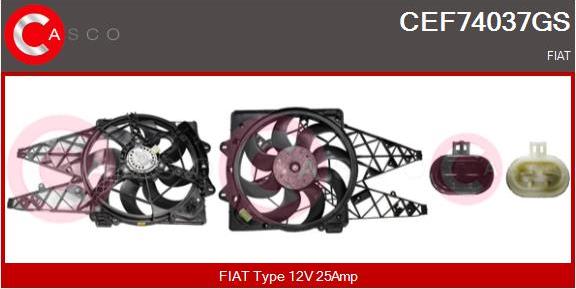 Casco CEF74037GS - Elettromotore, Ventola radiatore www.autoricambi360.it