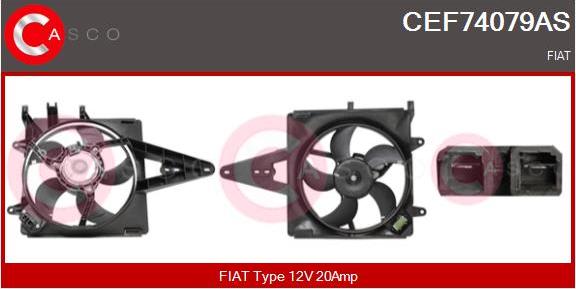Casco CEF74079AS - Elettromotore, Ventola radiatore www.autoricambi360.it