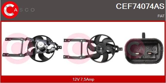 Casco CEF74074AS - Elettromotore, Ventola radiatore www.autoricambi360.it