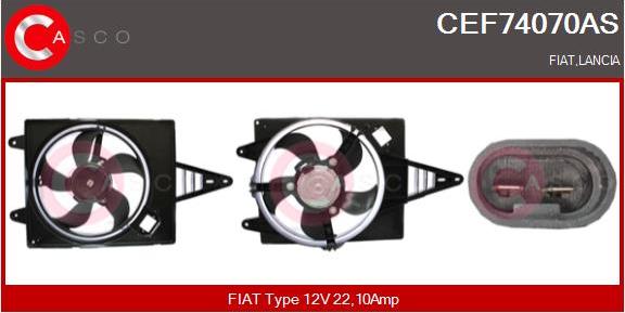 Casco CEF74070AS - Elettromotore, Ventola radiatore www.autoricambi360.it