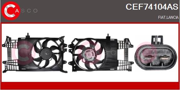 Casco CEF74104AS - Elettromotore, Ventola radiatore www.autoricambi360.it