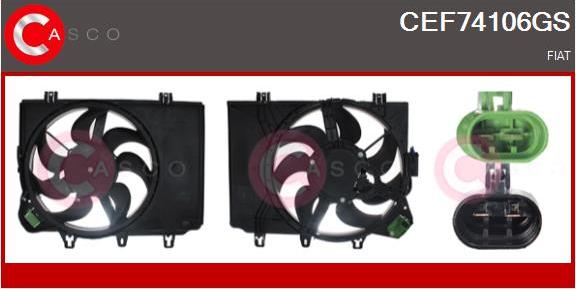 Casco CEF74106GS - Elettromotore, Ventola radiatore www.autoricambi360.it
