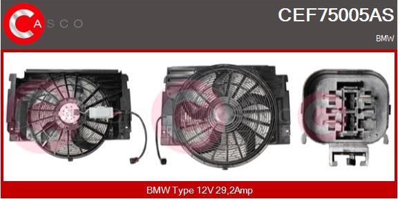 Casco CEF75005AS - Elettromotore, Ventola radiatore www.autoricambi360.it