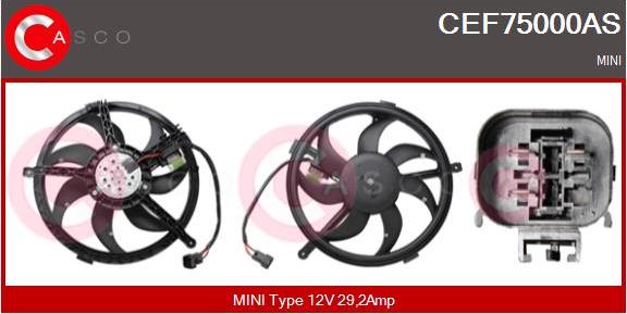Casco CEF75000AS - Elettromotore, Ventola radiatore www.autoricambi360.it