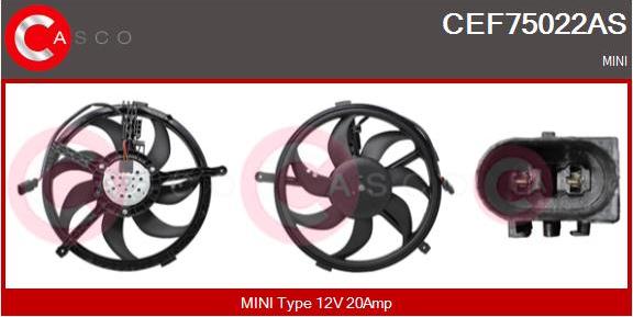 Casco CEF75022AS - Elettromotore, Ventola radiatore www.autoricambi360.it