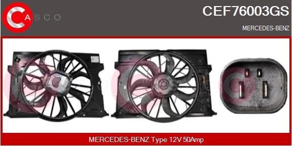 Casco CEF76003GS - Elettromotore, Ventola radiatore www.autoricambi360.it