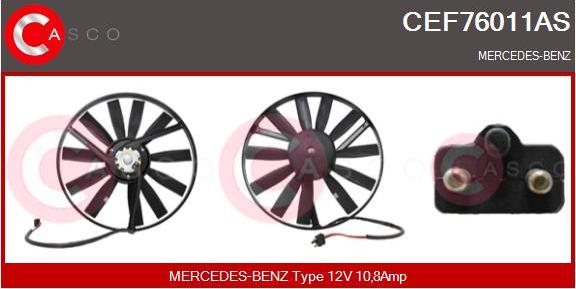 Casco CEF76011AS - Elettromotore, Ventola radiatore www.autoricambi360.it