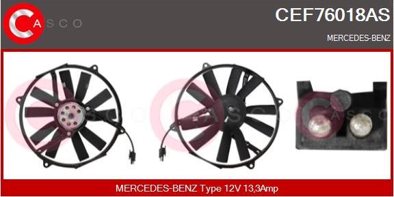 Casco CEF76018AS - Elettromotore, Ventola radiatore www.autoricambi360.it