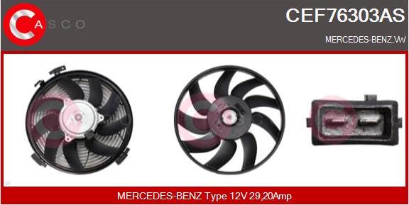 Casco CEF76303AS - Ventola, Raffreddamento motore www.autoricambi360.it