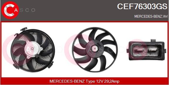 Casco CEF76303GS - Ventola, Raffreddamento motore www.autoricambi360.it
