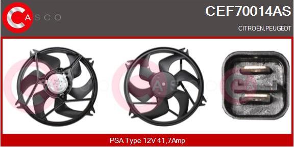 Casco CEF70014AS - Elettromotore, Ventola radiatore www.autoricambi360.it