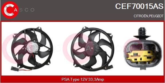 Casco CEF70015AS - Elettromotore, Ventola radiatore www.autoricambi360.it