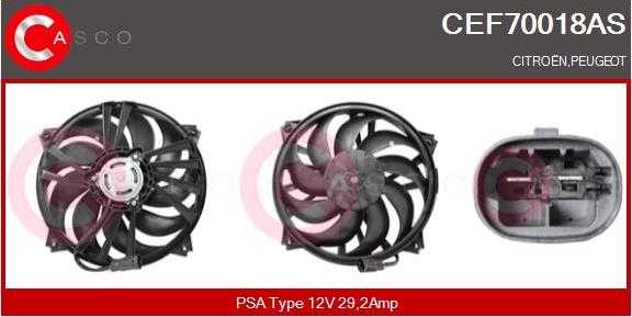 Casco CEF70018AS - Elettromotore, Ventola radiatore www.autoricambi360.it