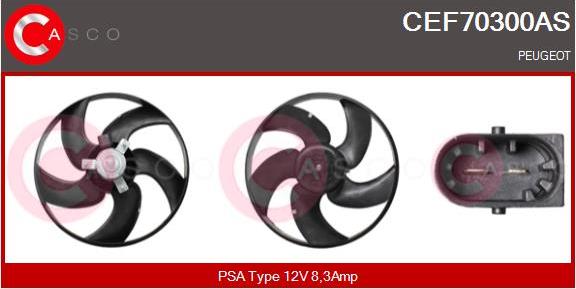 Casco CEF70300AS - Ventola, Raffreddamento motore www.autoricambi360.it