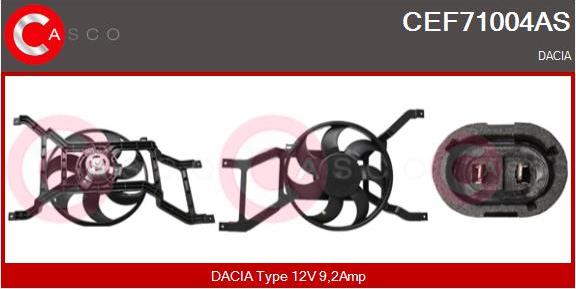 Casco CEF71004AS - Elettromotore, Ventola radiatore www.autoricambi360.it