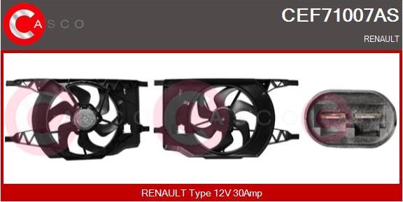 Casco CEF71007AS - Elettromotore, Ventola radiatore www.autoricambi360.it