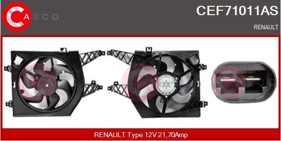 Casco CEF71011AS - Elettromotore, Ventola radiatore www.autoricambi360.it