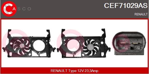 Casco CEF71029AS - Elettromotore, Ventola radiatore www.autoricambi360.it