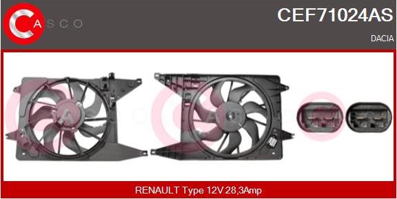 Casco CEF71024AS - Elettromotore, Ventola radiatore www.autoricambi360.it