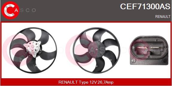 Casco CEF71300AS - Ventola, Raffreddamento motore www.autoricambi360.it