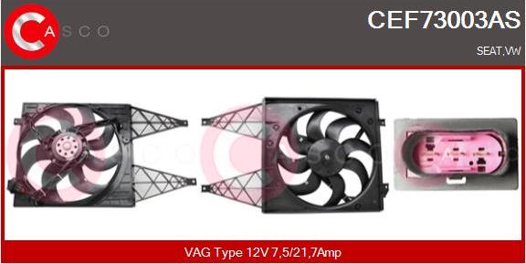 Casco CEF73003AS - Elettromotore, Ventola radiatore www.autoricambi360.it