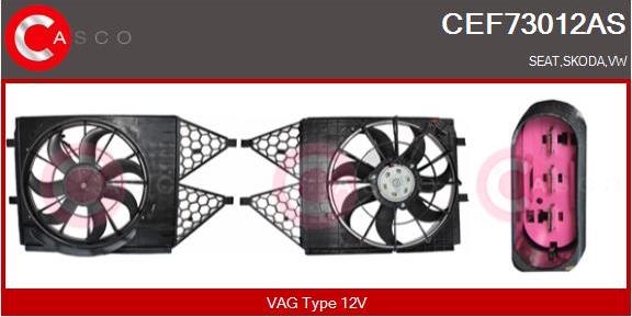 Casco CEF73012AS - Elettromotore, Ventola radiatore www.autoricambi360.it