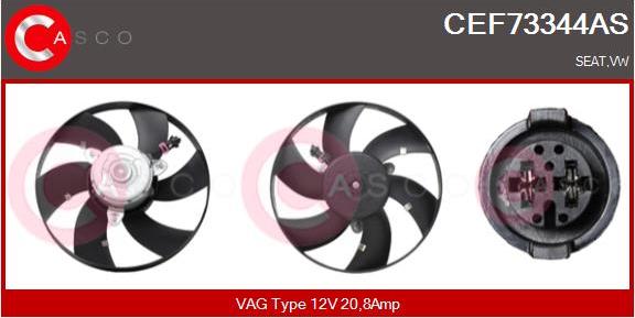 Casco CEF73344AS - Ventola, Raffreddamento motore www.autoricambi360.it