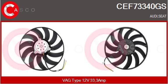 Casco CEF73340GS - Ventola, Raffreddamento motore www.autoricambi360.it