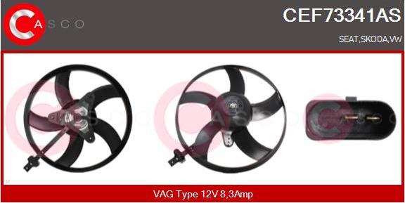 Casco CEF73341AS - Ventola, Raffreddamento motore www.autoricambi360.it