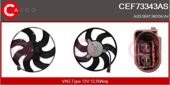 Casco CEF73343AS - Ventola, Raffreddamento motore www.autoricambi360.it
