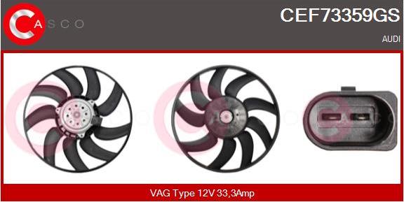Casco CEF73359GS - Ventola, Raffreddamento motore www.autoricambi360.it