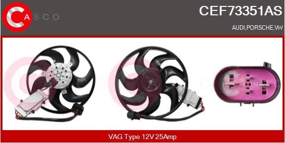 Casco CEF73351AS - Ventola, Raffreddamento motore www.autoricambi360.it