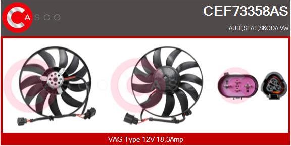 Casco CEF73358AS - Ventola, Raffreddamento motore www.autoricambi360.it