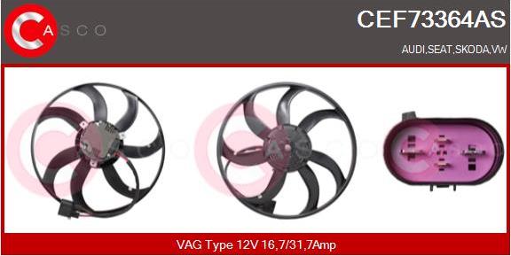 Casco CEF73364AS - Ventola, Raffreddamento motore www.autoricambi360.it