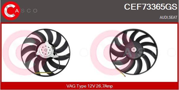 Casco CEF73365GS - Ventola, Raffreddamento motore www.autoricambi360.it