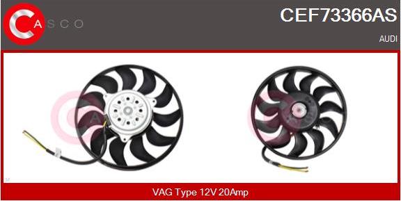 Casco CEF73366AS - Ventola, Raffreddamento motore www.autoricambi360.it