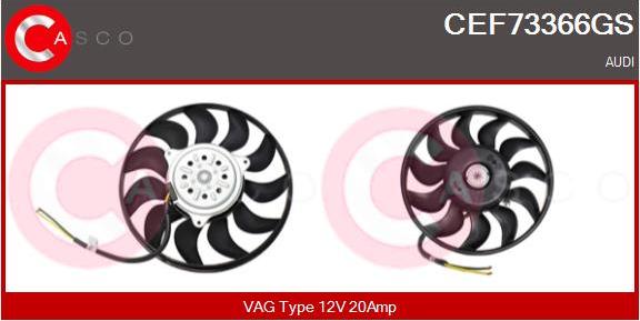 Casco CEF73366GS - Ventola, Raffreddamento motore www.autoricambi360.it