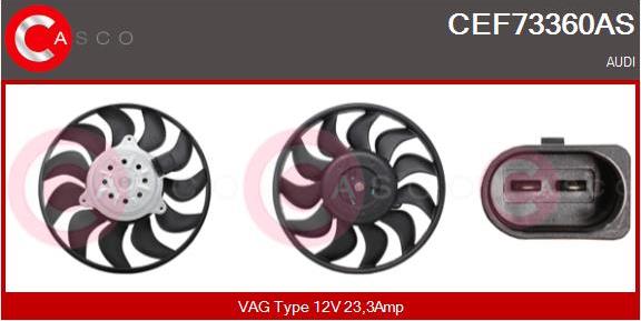 Casco CEF73360AS - Ventola, Raffreddamento motore www.autoricambi360.it