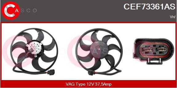 Casco CEF73361AS - Ventola, Raffreddamento motore www.autoricambi360.it
